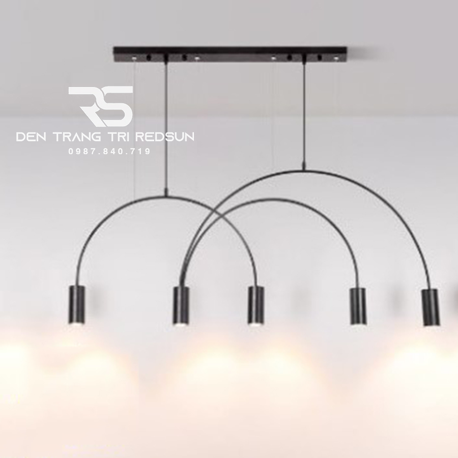 Đèn Thả Bàn Ăn Hiện Đại Bắc Âu Cánh Cung 5 Rọi DC-T071
