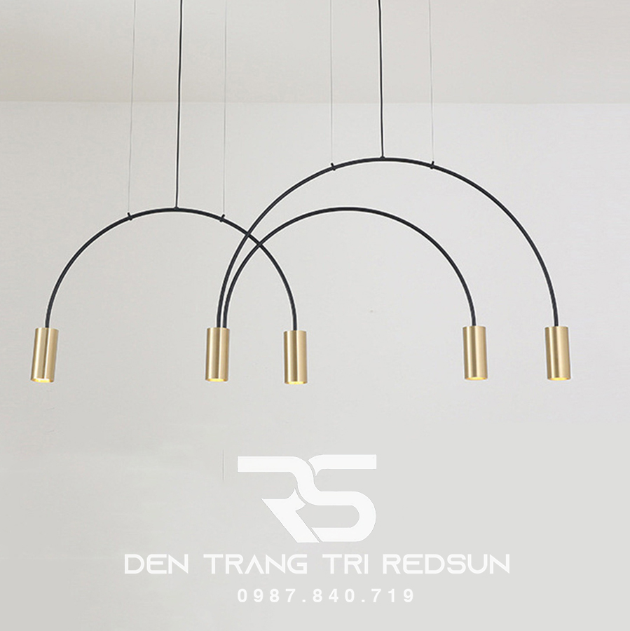 Đèn Thả Bàn Ăn Hiện Đại Bắc Âu Cánh Cung 5 Rọi DC-T071