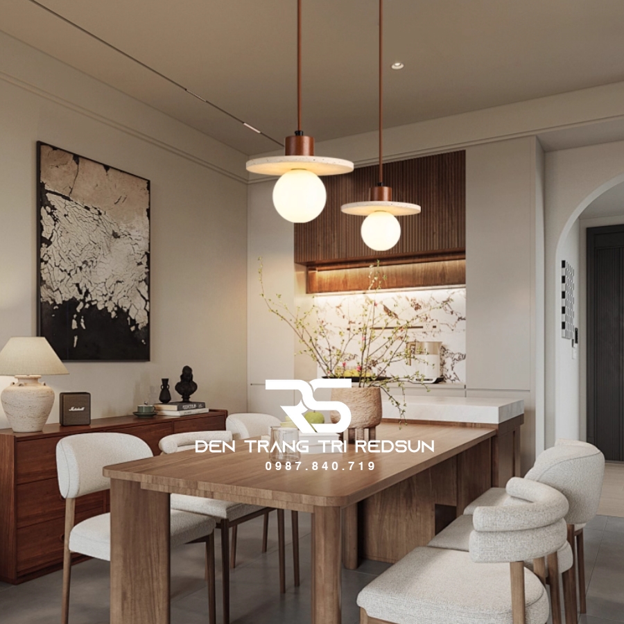 Đèn Thả Trần Phòng Ăn, Phòng Ngủ Phong Cách Wabisabi CDT-1042