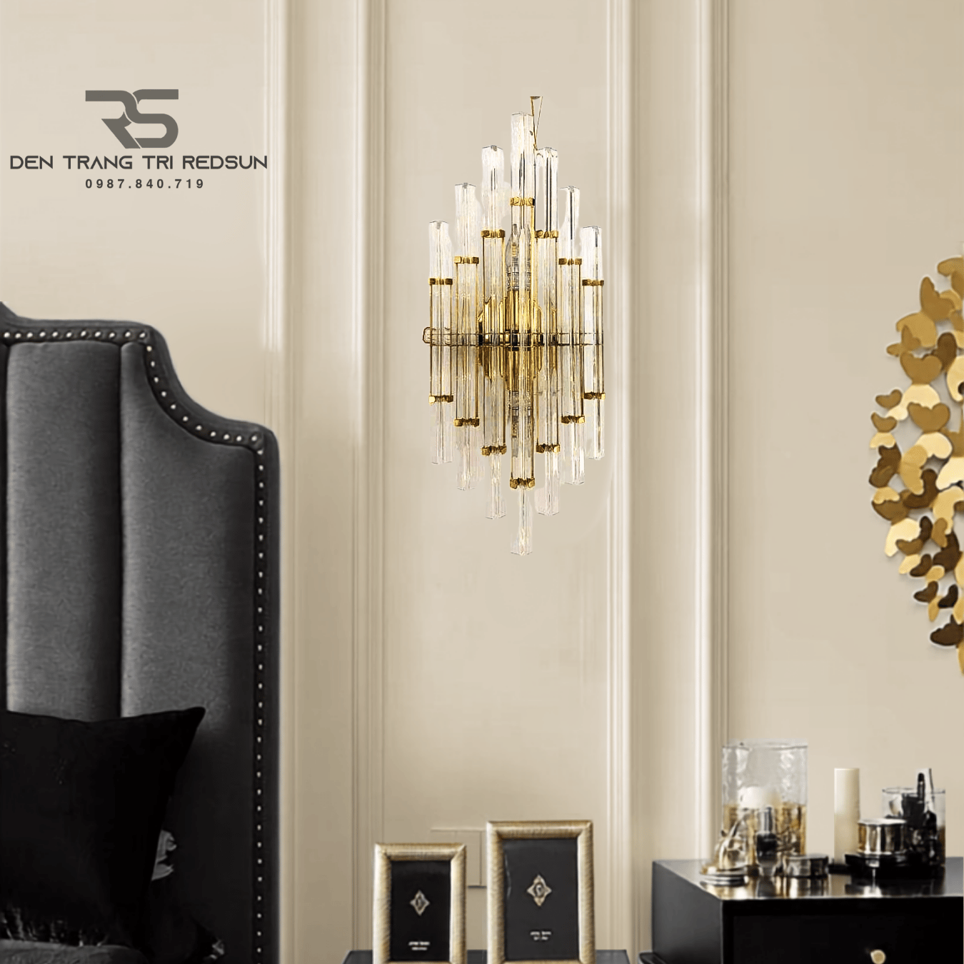 Đèn Tường Pha Lê Trang Trí Phòng Khách, Phòng Ngủ, Phòng Ăn Hiện Đại DT-C6623