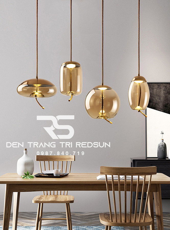 Đèn Thả Bàn Ăn Hiện Đại Bắc Âu Choá Thuỷ Tinh CDT-T033