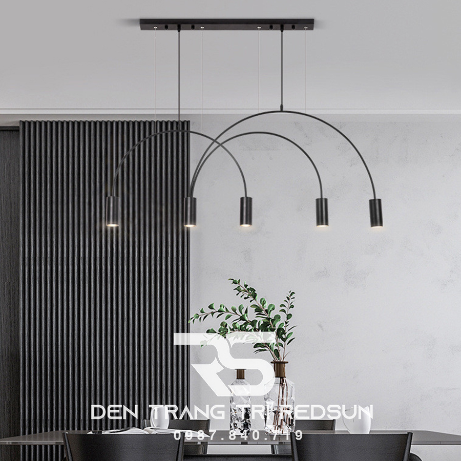 Đèn Thả Bàn Ăn Hiện Đại Bắc Âu Cánh Cung 5 Rọi DC-T071