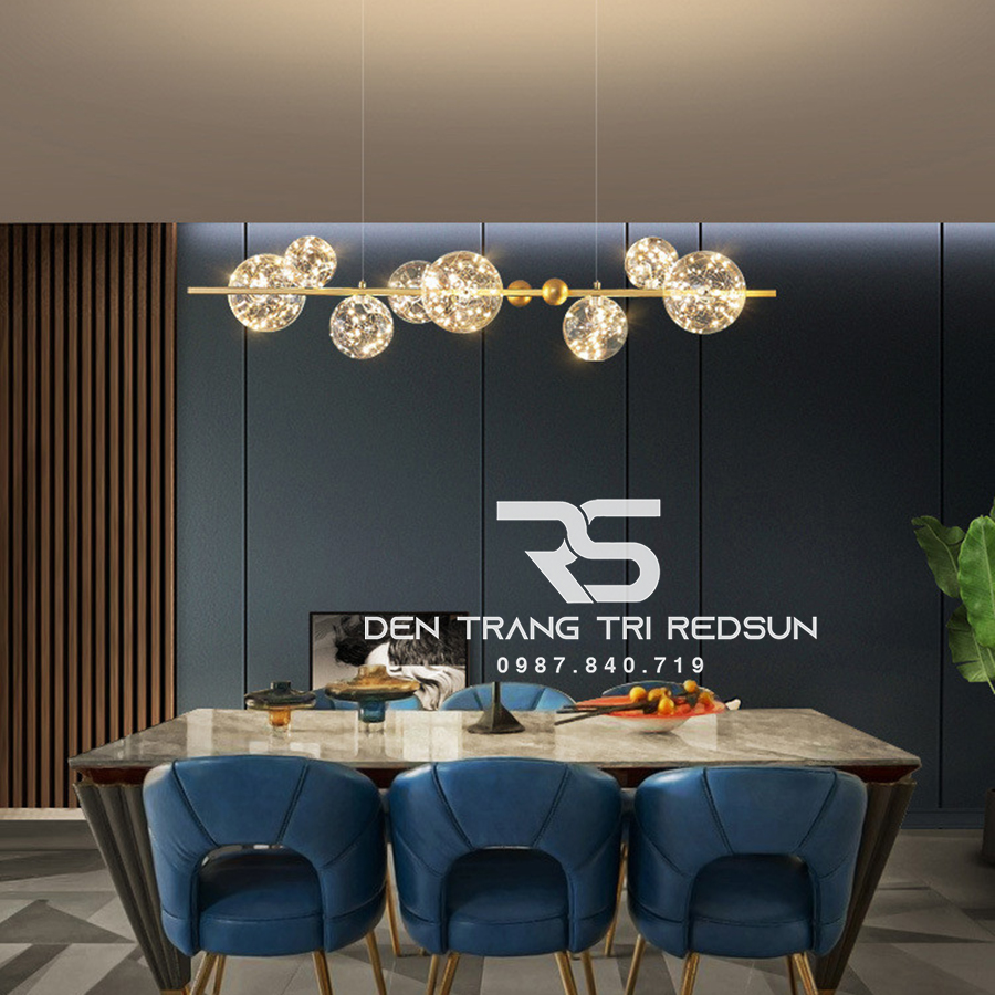 Đèn Thả Bàn Ăn Hiện Đại Phong Cách Bắc Âu Choá Thuỷ Tinh DC-51