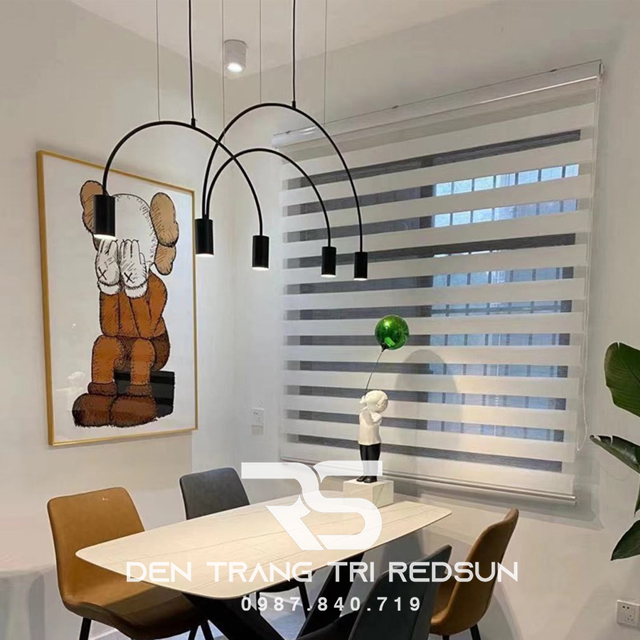 Đèn Thả Bàn Ăn Hiện Đại Bắc Âu Cánh Cung 5 Rọi DC-T071