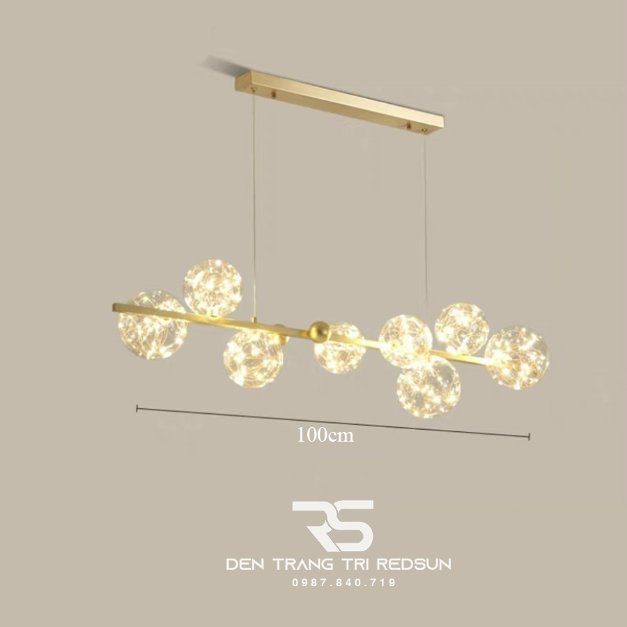 Đèn Thả Bàn Ăn Hiện Đại Phong Cách Bắc Âu Choá Thuỷ Tinh DC-51