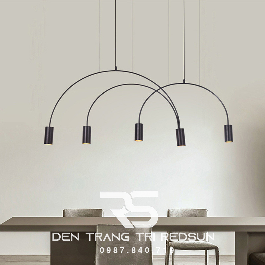 Đèn Thả Bàn Ăn Hiện Đại Bắc Âu Cánh Cung 5 Rọi DC-T071