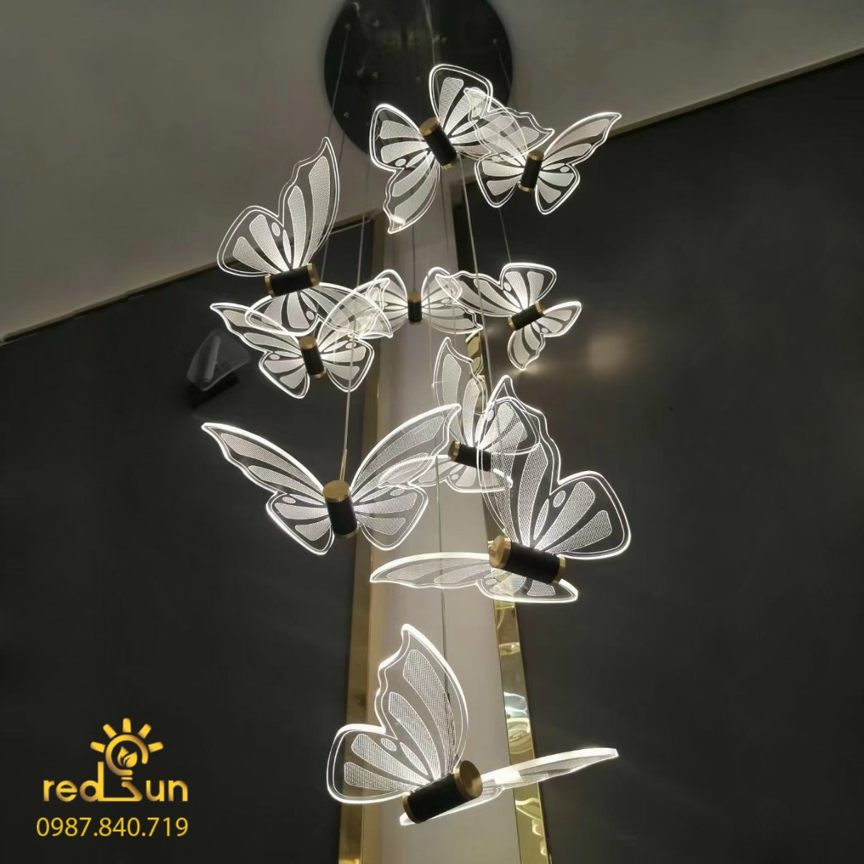 Chao đèn thả butterfly CDT-T021