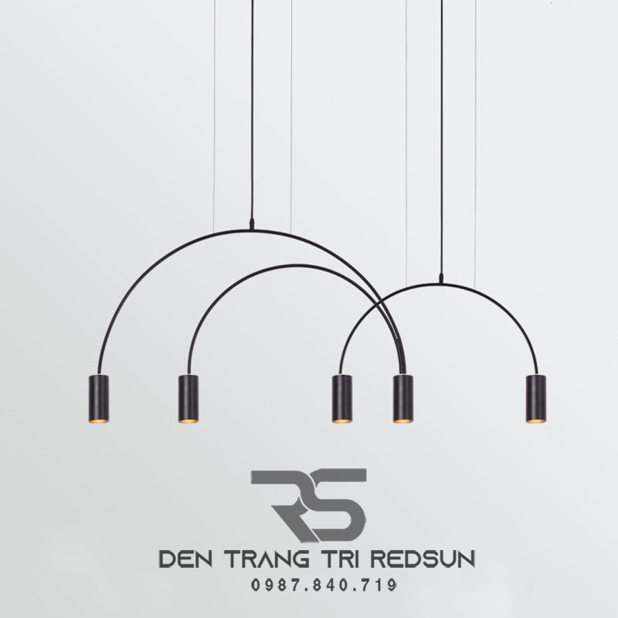 Đèn Thả Bàn Ăn Hiện Đại Bắc Âu Cánh Cung 5 Rọi DC-T071