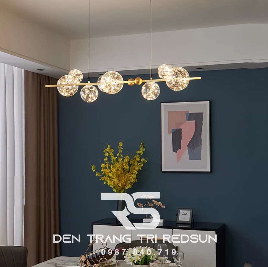 Đèn Thả Bàn Ăn Hiện Đại Phong Cách Bắc Âu Choá Thuỷ Tinh DC-51