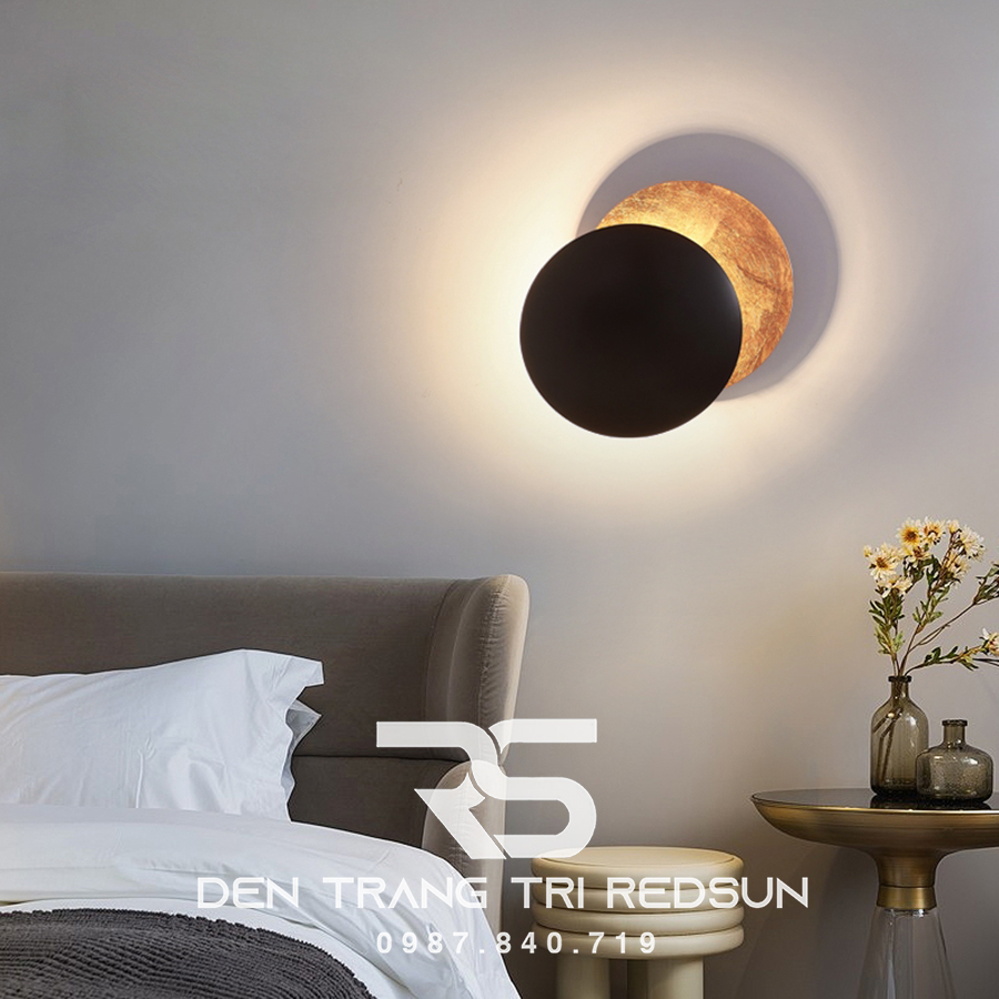 Đèn Tường Trang Trí Phòng Khách, Phòng Ngủ, Cầu Thang Nguyệt Thực Phong Cách Bắc Âu  DT-116
