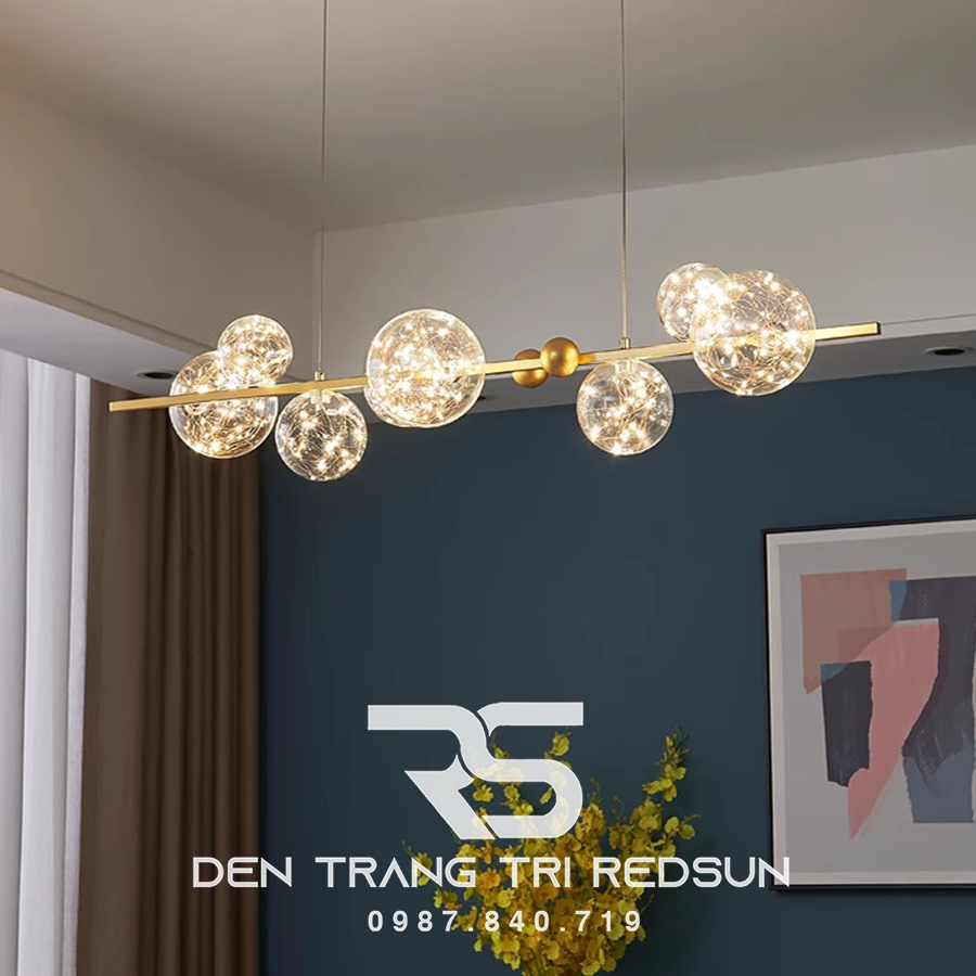 Đèn Thả Bàn Ăn Hiện Đại Phong Cách Bắc Âu Choá Thuỷ Tinh DC-51