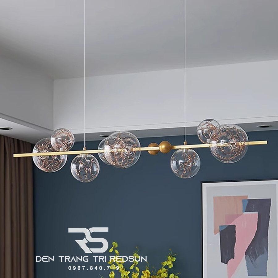 Đèn Thả Bàn Ăn Hiện Đại Phong Cách Bắc Âu Choá Thuỷ Tinh DC-51