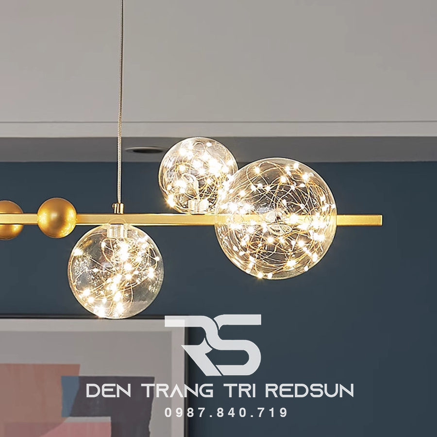 Đèn Thả Bàn Ăn Hiện Đại Phong Cách Bắc Âu Choá Thuỷ Tinh DC-51