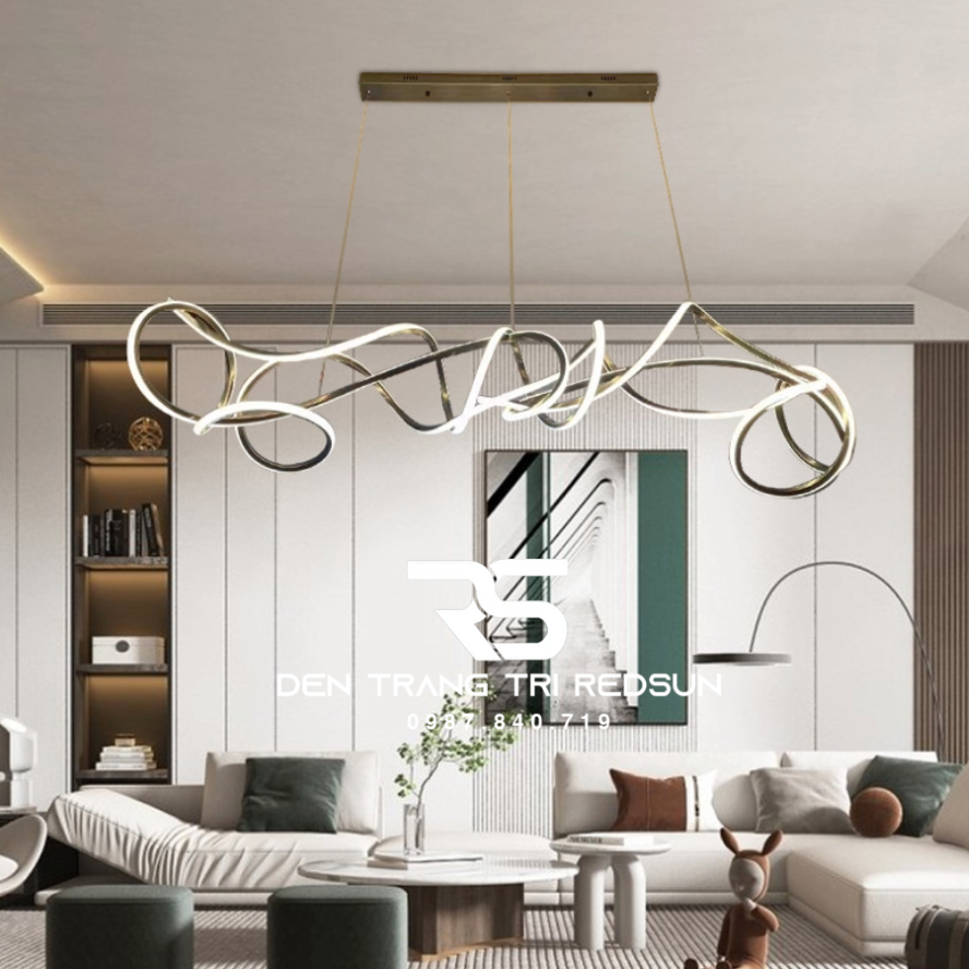 Đèn Thả Bàn Ăn Hiện Đại Phong Cách Bắc Âu Dáng Xoắn DC-1014