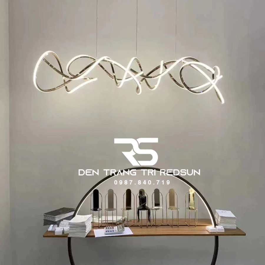 Đèn Thả Bàn Ăn Hiện Đại Phong Cách Bắc Âu Dáng Xoắn DC-1014