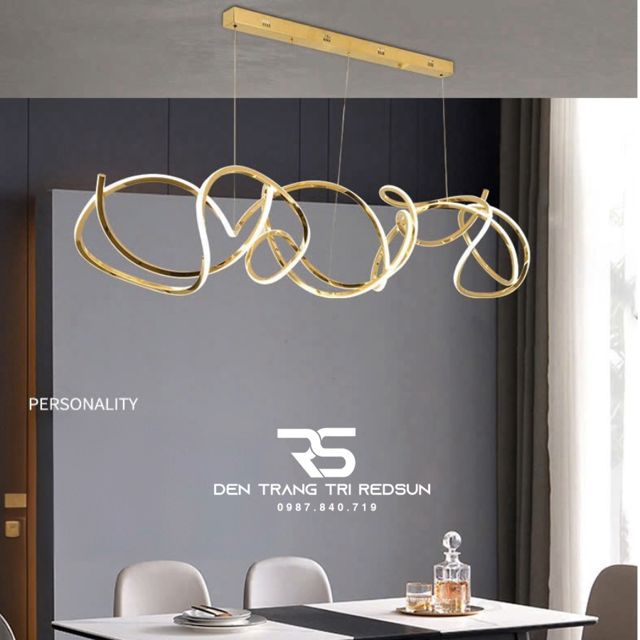 Đèn Thả Bàn Ăn Hiện Đại Phong Cách Bắc Âu Dáng Xoắn DC-1014