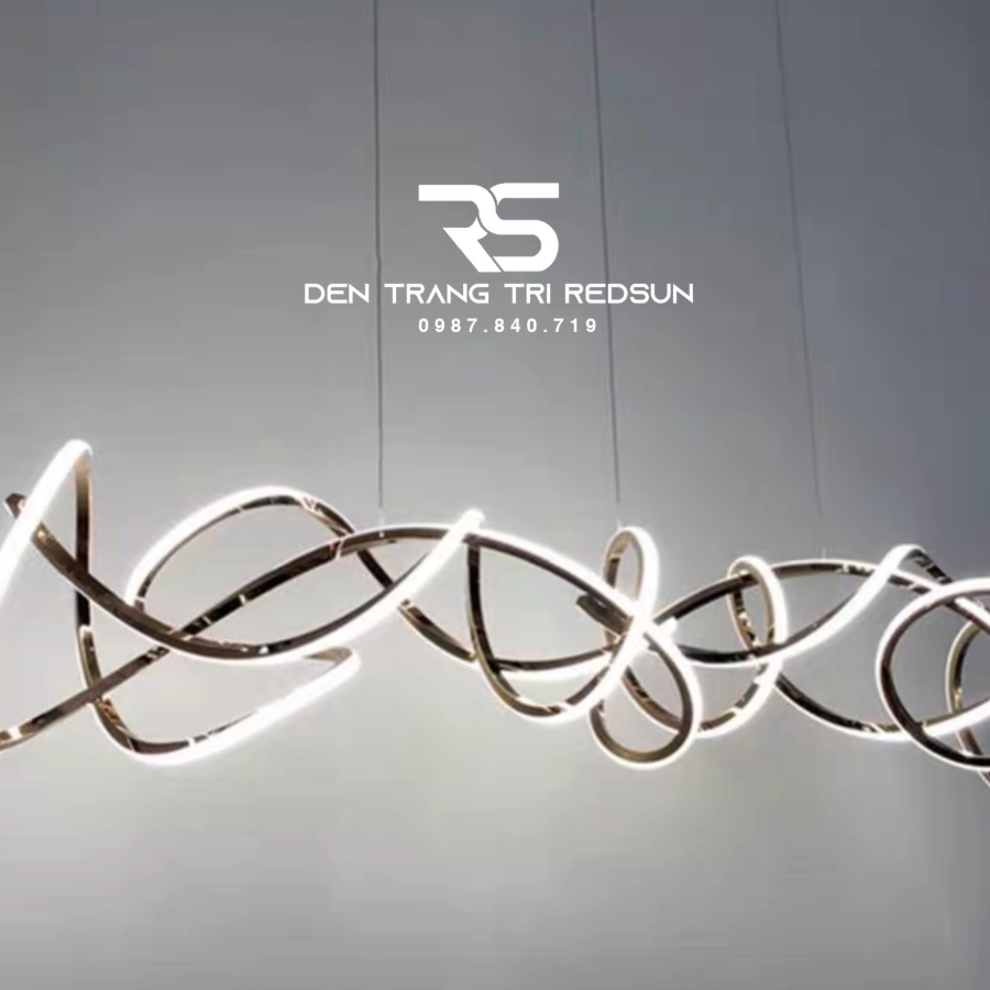 Đèn Thả Bàn Ăn Hiện Đại Phong Cách Bắc Âu Dáng Xoắn DC-1014