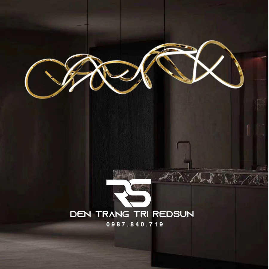 Đèn Thả Bàn Ăn Hiện Đại Phong Cách Bắc Âu Dáng Xoắn DC-1014