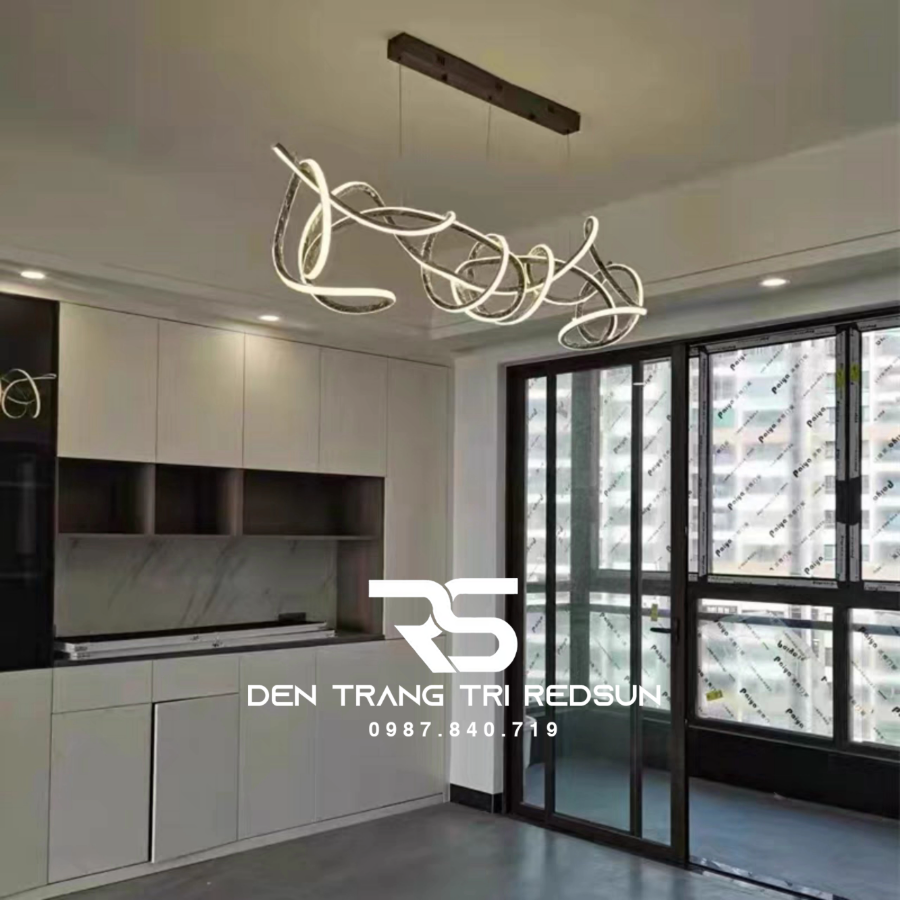 Đèn Thả Bàn Ăn Hiện Đại Phong Cách Bắc Âu Dáng Xoắn DC-1014