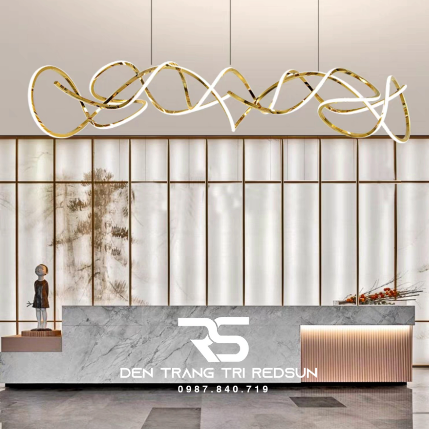 Đèn Thả Bàn Ăn Hiện Đại Phong Cách Bắc Âu Dáng Xoắn DC-1014