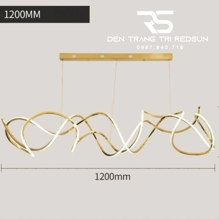 Đèn Thả Bàn Ăn Hiện Đại Phong Cách Bắc Âu Dáng Xoắn DC-1014