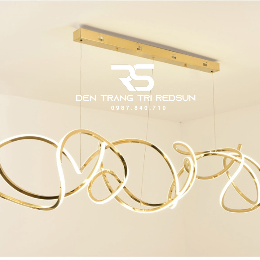 Đèn Thả Bàn Ăn Hiện Đại Phong Cách Bắc Âu Dáng Xoắn DC-1014