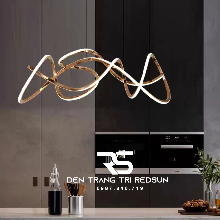 Đèn Thả Bàn Ăn Hiện Đại Phong Cách Bắc Âu Dáng Xoắn DC-1014