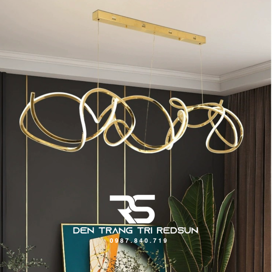 Đèn Thả Bàn Ăn Hiện Đại Phong Cách Bắc Âu Dáng Xoắn DC-1014