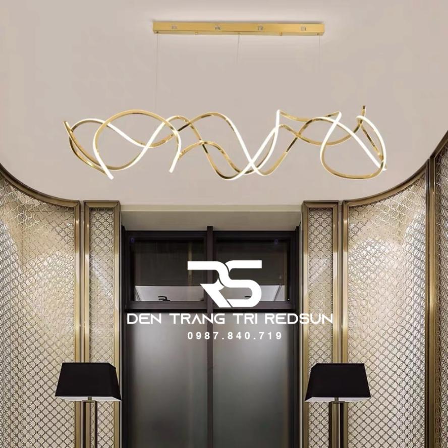 Đèn Thả Bàn Ăn Hiện Đại Phong Cách Bắc Âu Dáng Xoắn DC-1014