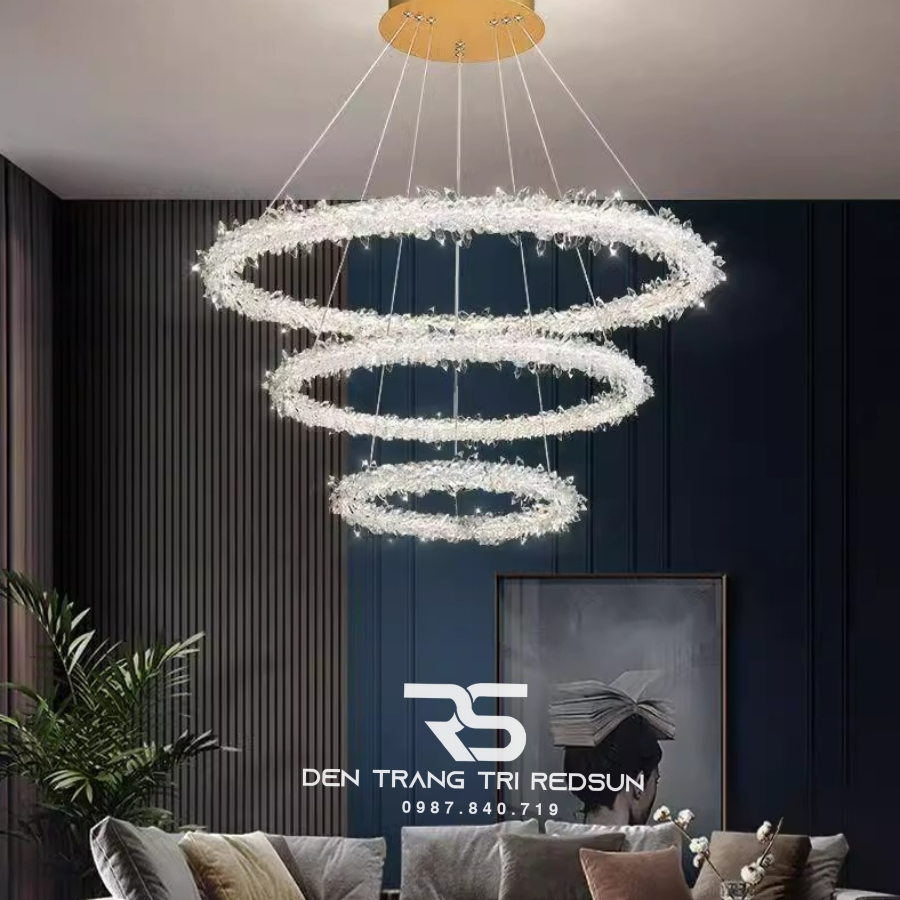 Đèn Chùm Pha Lê Lắp Phòng Khách, Phòng Ăn Hiện Đại DC-1043