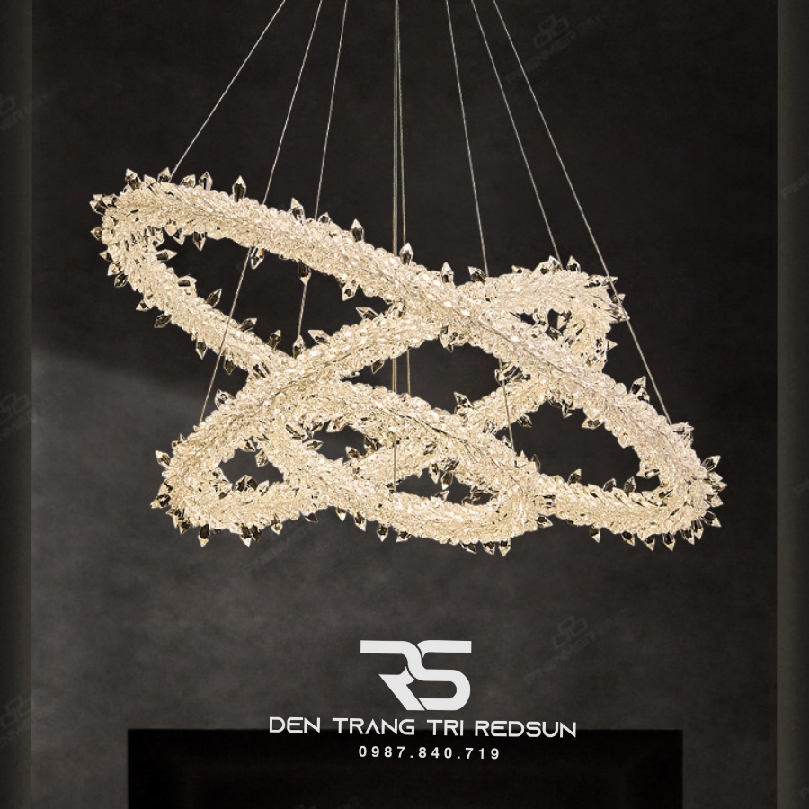 Đèn Chùm Pha Lê Lắp Phòng Khách, Phòng Ăn Hiện Đại DC-1043