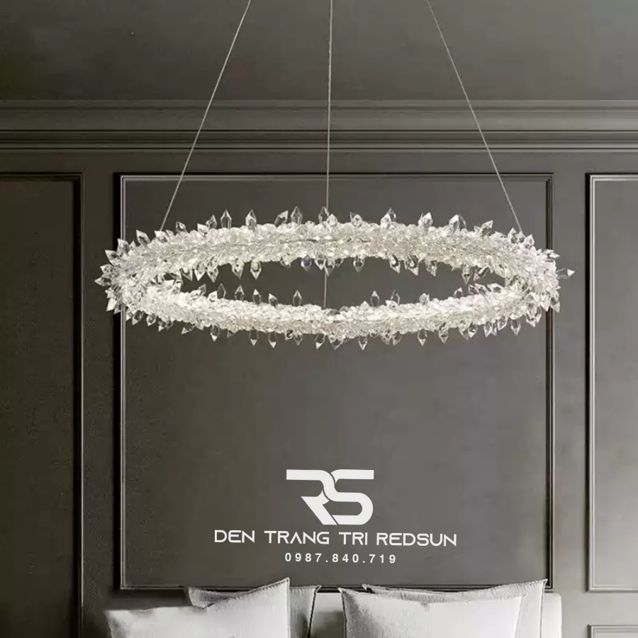 Đèn Chùm Pha Lê Lắp Phòng Khách, Phòng Ăn Hiện Đại DC-1043