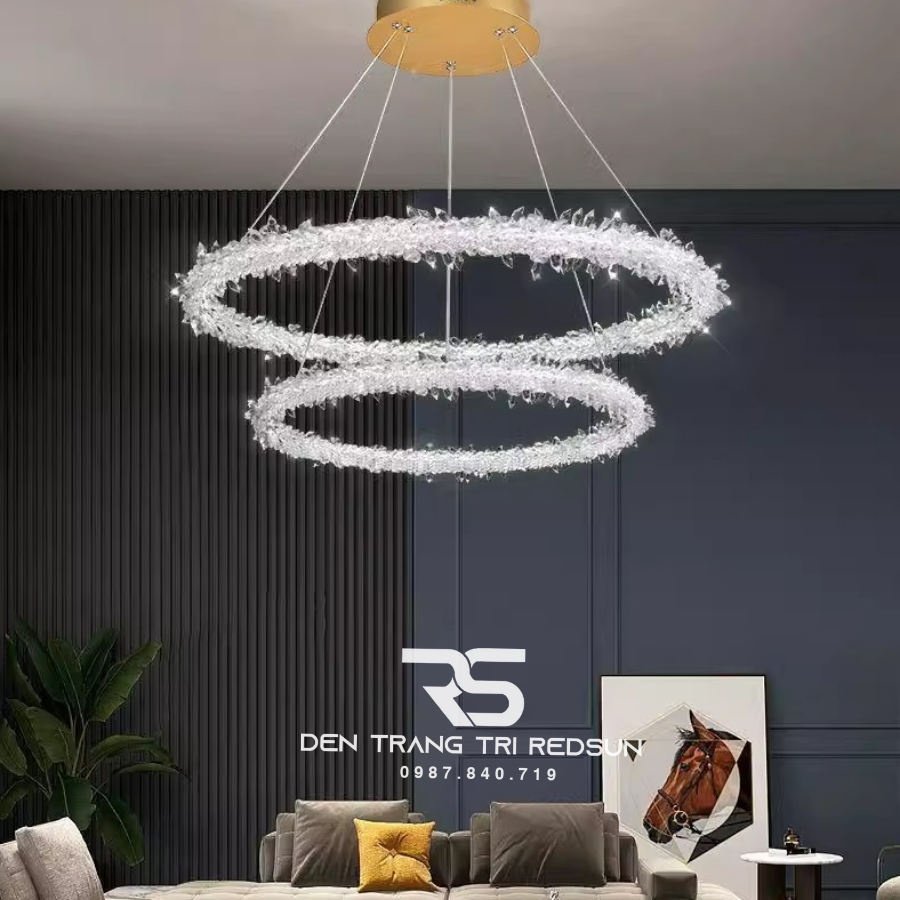 Đèn Chùm Pha Lê Lắp Phòng Khách, Phòng Ăn Hiện Đại DC-1043
