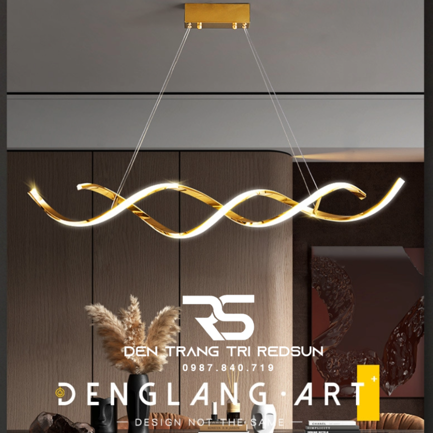 Đèn Thả Bàn Ăn Hiện Đại Phong Cách Bắc Âu Led Xoắn ADN DC-52
