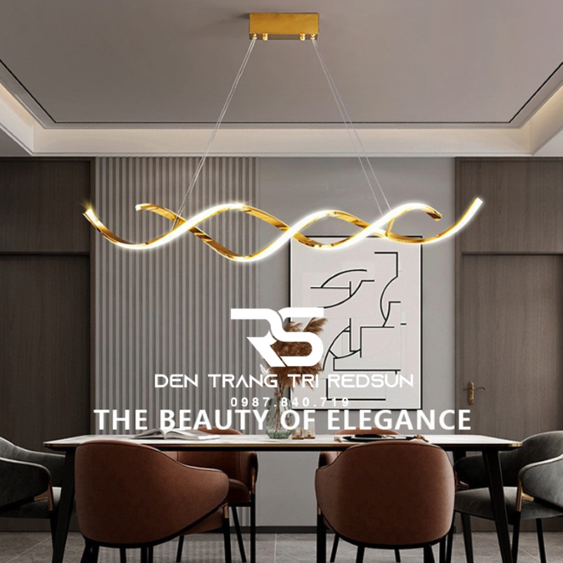 Đèn Thả Bàn Ăn Hiện Đại Phong Cách Bắc Âu Led Xoắn ADN DC-52