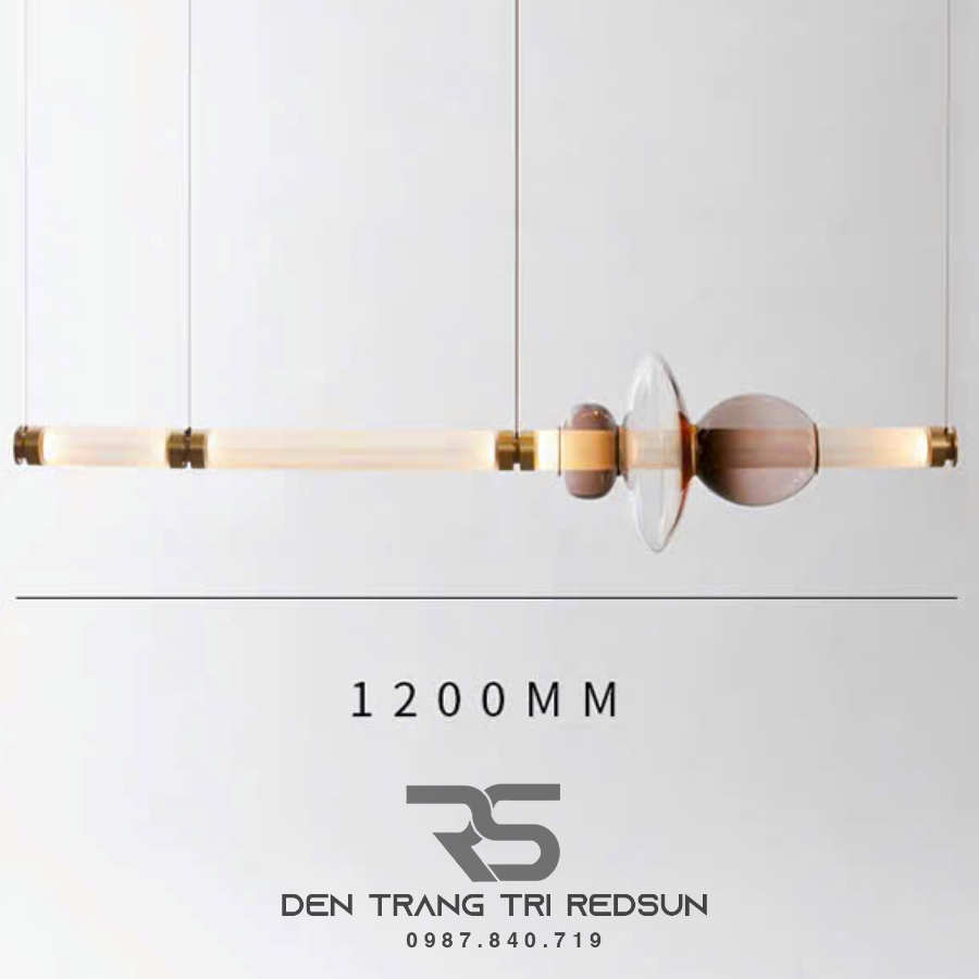 Đèn Thả Hiện Đại Ống Thủy Tinh Dáng Dài Trang Trí Quán Cafe, Nhà Hàng, Phòng Khách, Phòng Ăn Phong Cách Bắc Âu DC-T107