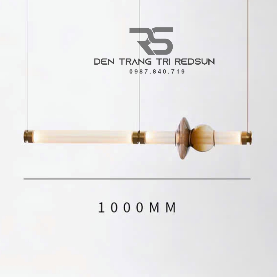 Đèn Thả Hiện Đại Ống Thủy Tinh Dáng Dài Trang Trí Quán Cafe, Nhà Hàng, Phòng Khách, Phòng Ăn Phong Cách Bắc Âu DC-T107