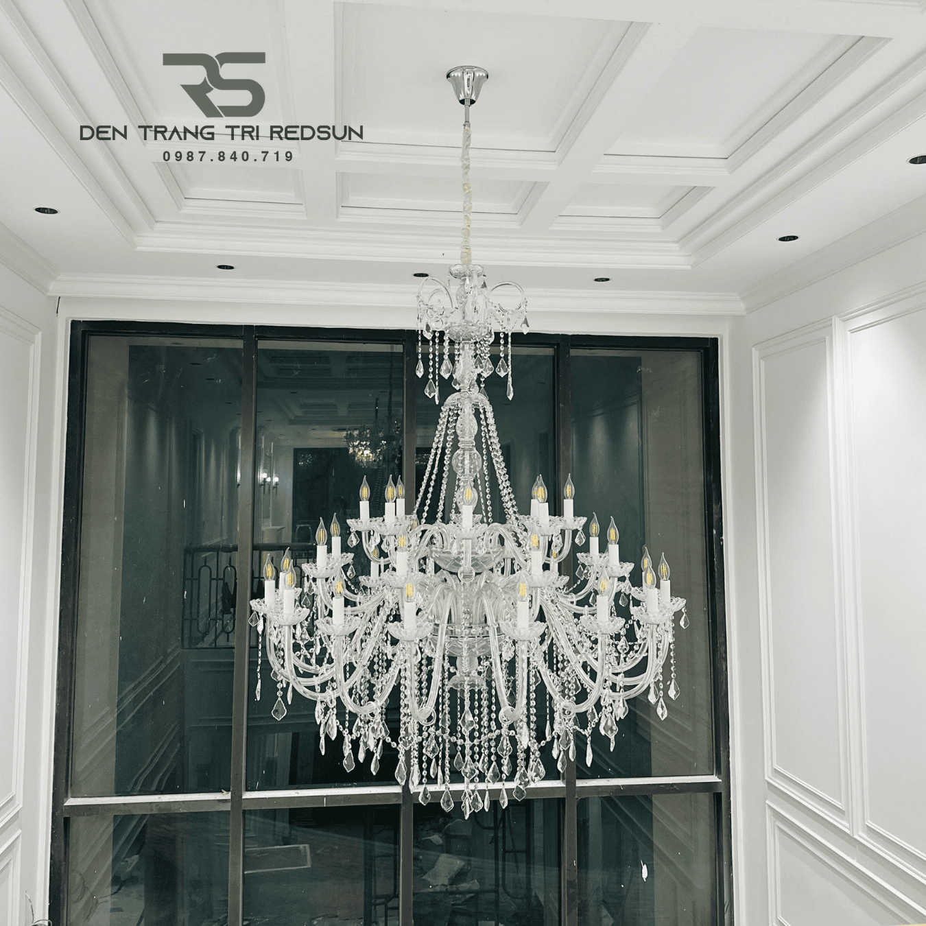 Đèn Chùm Pha Lê Phòng Khách, Nhà Hàng, Khách Sạn, Phong Cách Cổ Điển DC1057T32