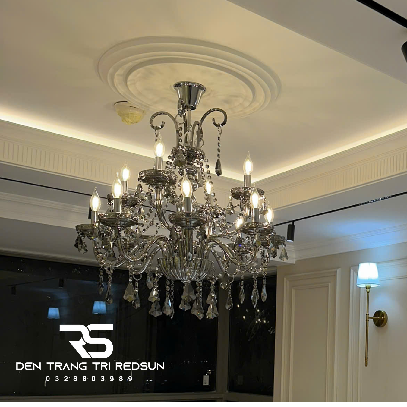 Đèn Chùm Pha Lê Phòng Khách, Nhà Hàng, Khách Sạn, Phong Cách Cổ Điển DC9188
