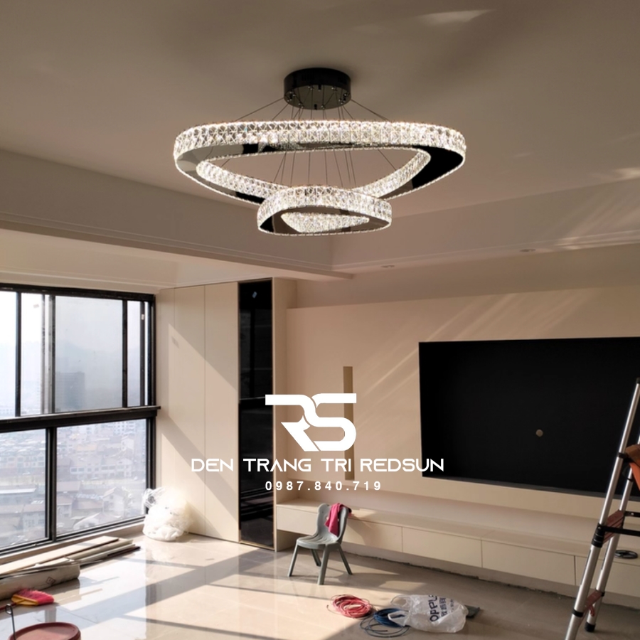 Đèn Chùm Trang Trí Phòng Khách, Sảnh Chờ, Phòng Ăn Chất Liệu Pha Lê Phong Cách Italia DCP-003