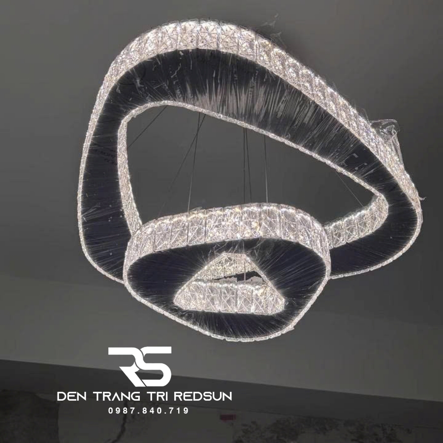 Đèn Chùm Trang Trí Phòng Khách, Sảnh Chờ, Phòng Ăn Chất Liệu Pha Lê Phong Cách Italia DCP-003