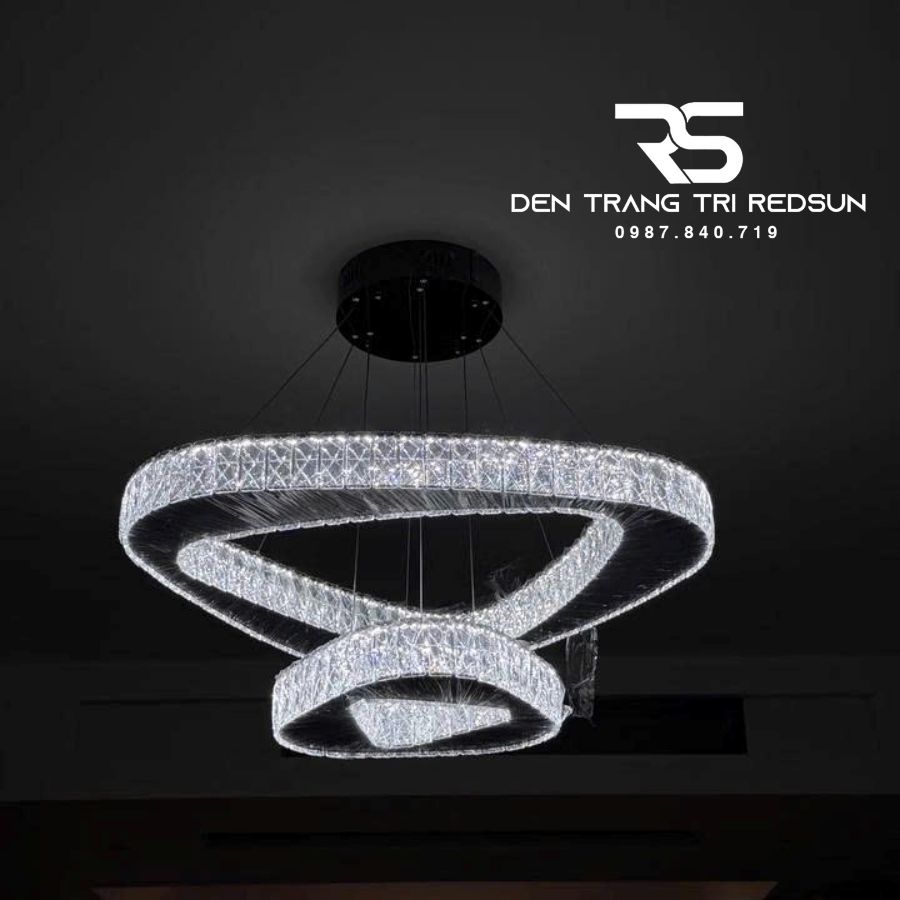 Đèn Chùm Trang Trí Phòng Khách, Sảnh Chờ, Phòng Ăn Chất Liệu Pha Lê Phong Cách Italia DCP-003