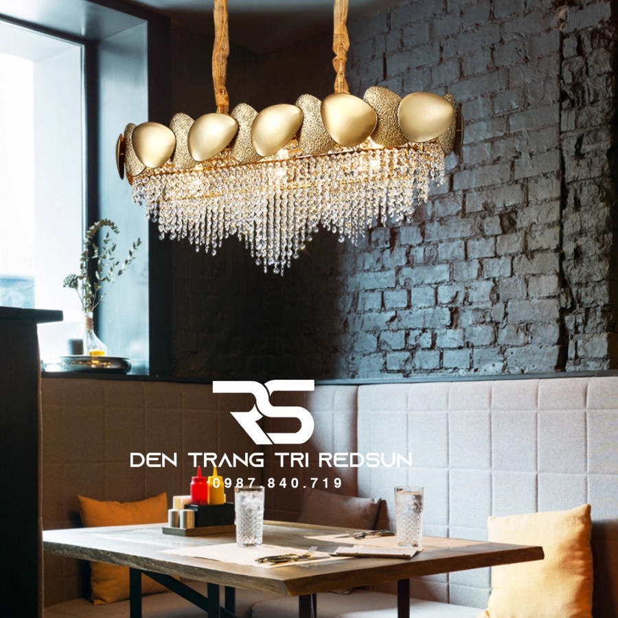 Đèn Chùm Trang Trí Phòng Khách, Sảnh Chờ, Phòng Ăn, Phòng Ngủ Chất Liệu Pha Lê  DCP-005