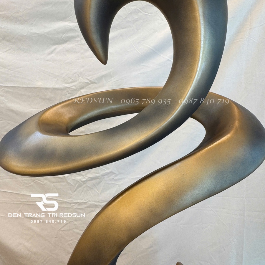 Đồ Trang Trí Nghệ Thuật Phòng Khách, Hành Lang, Sảnh Chờ Nhà Hàng, Khách Sạn Điêu Khắc Dạng Hình Học DDC-026