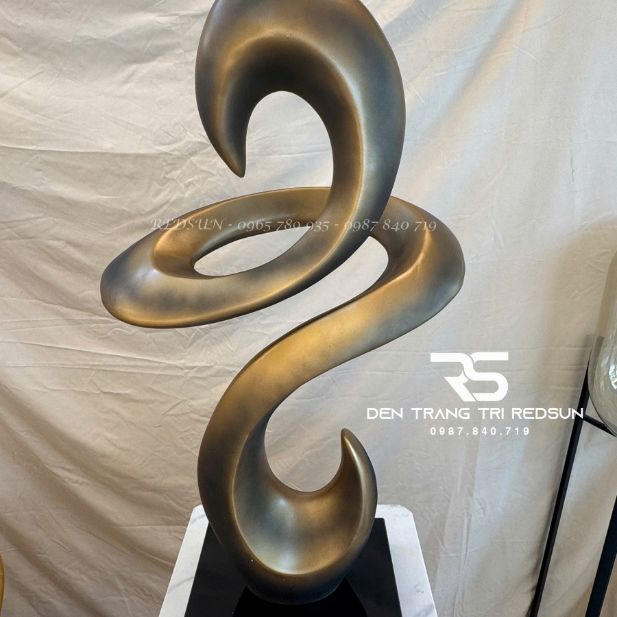 Đồ Trang Trí Nghệ Thuật Phòng Khách, Hành Lang, Sảnh Chờ Nhà Hàng, Khách Sạn Điêu Khắc Dạng Hình Học DDC-026