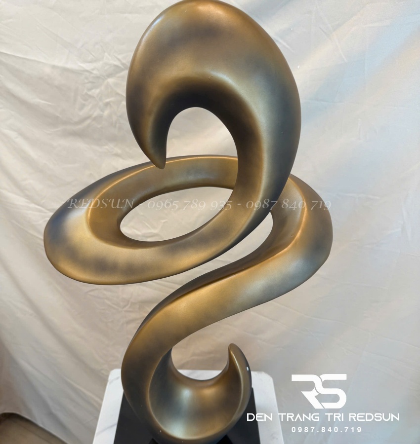 Đồ Trang Trí Nghệ Thuật Phòng Khách, Hành Lang, Sảnh Chờ Nhà Hàng, Khách Sạn Điêu Khắc Dạng Hình Học DDC-026