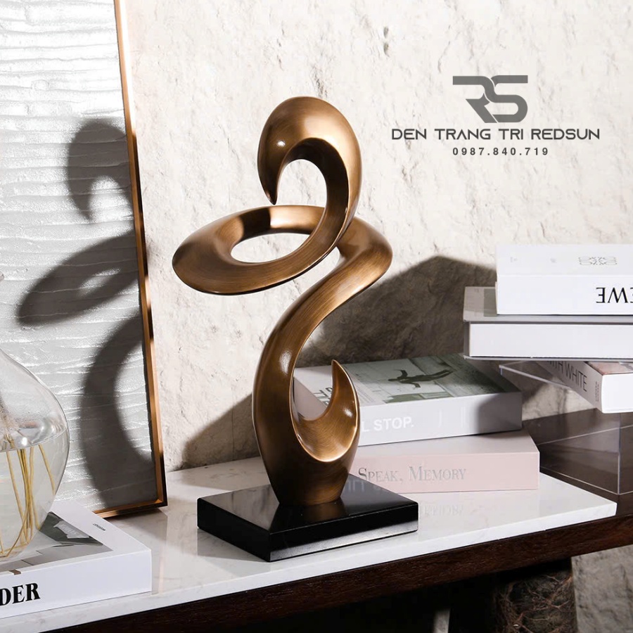 Đồ Trang Trí Nghệ Thuật Phòng Khách, Hành Lang, Sảnh Chờ Nhà Hàng, Khách Sạn Điêu Khắc Dạng Hình Học DDC-026