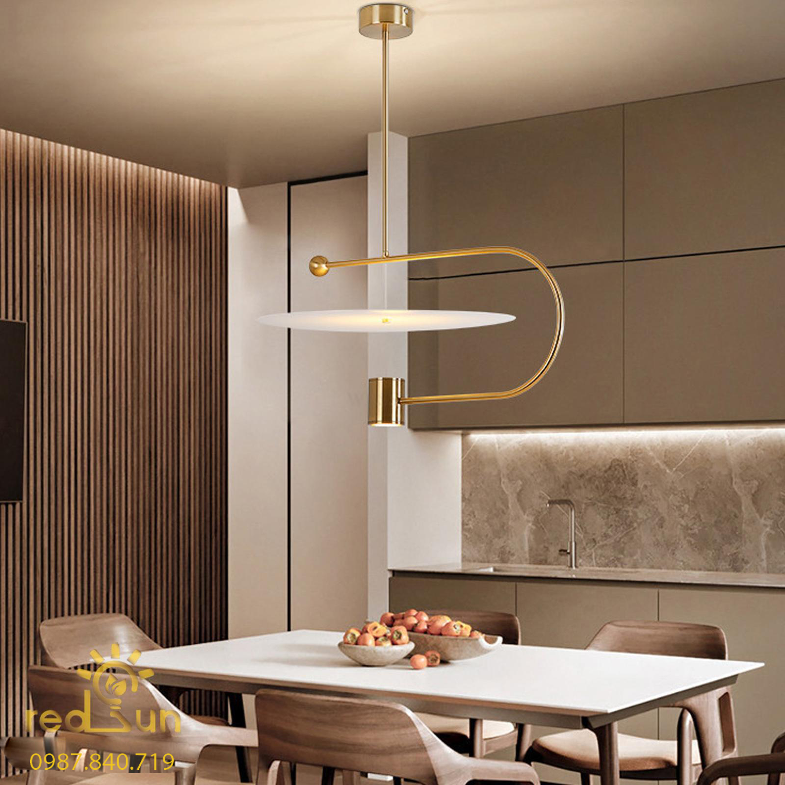 Chao đèn thả đĩa tròn CDT-T002