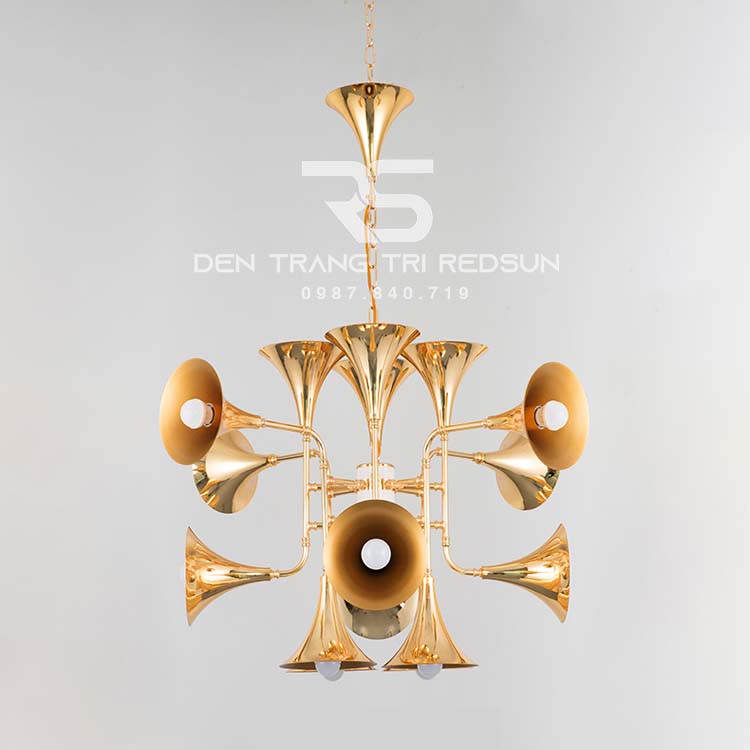 Đèn Chùm Phòng Khách Hiện Đại Phong Cách Bắc Âu Kiểu Loa DC-T058