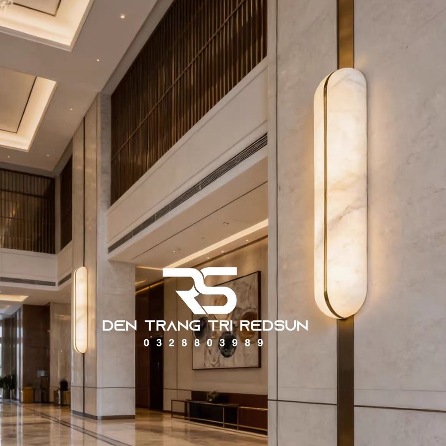 Đèn Tường Trang Trí Phòng Khách, Phòng Ngủ, Cầu Thang Phong Cách Bắc Âu Chất Liệu Giả Đá Cẩm Thạch DT-133